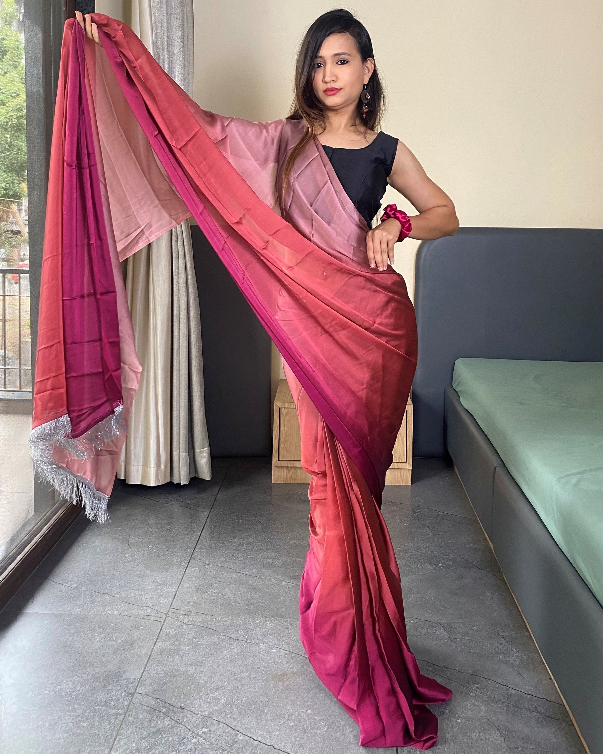 One Minute Ready to Wear Important Saree