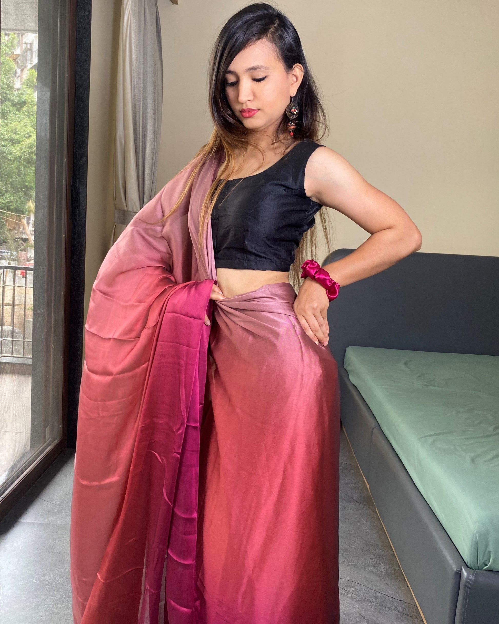 One Minute Ready to Wear Important Saree