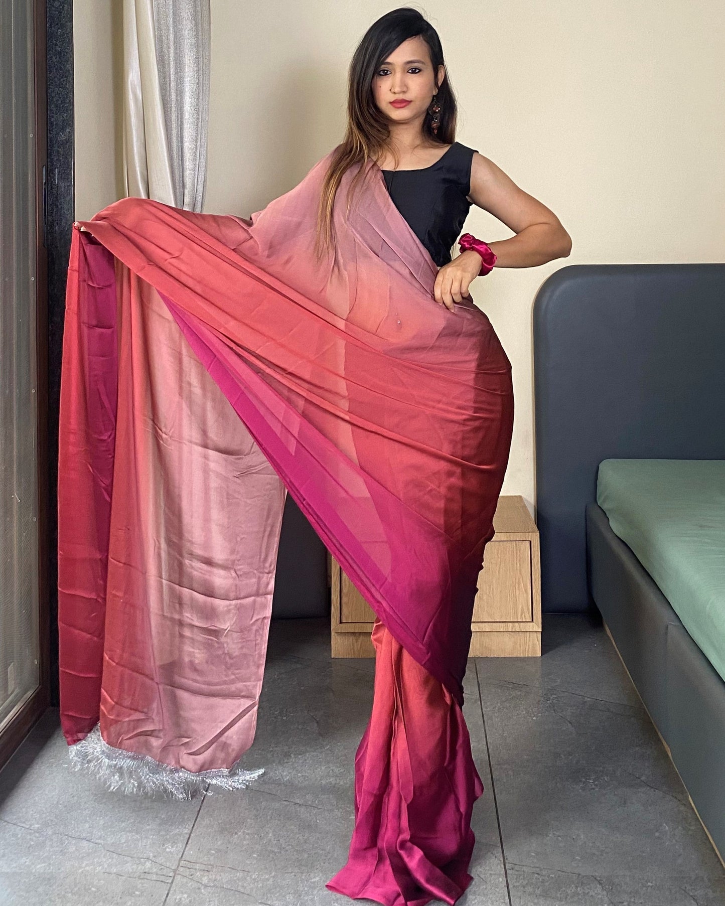 One Minute Ready to Wear Important Saree