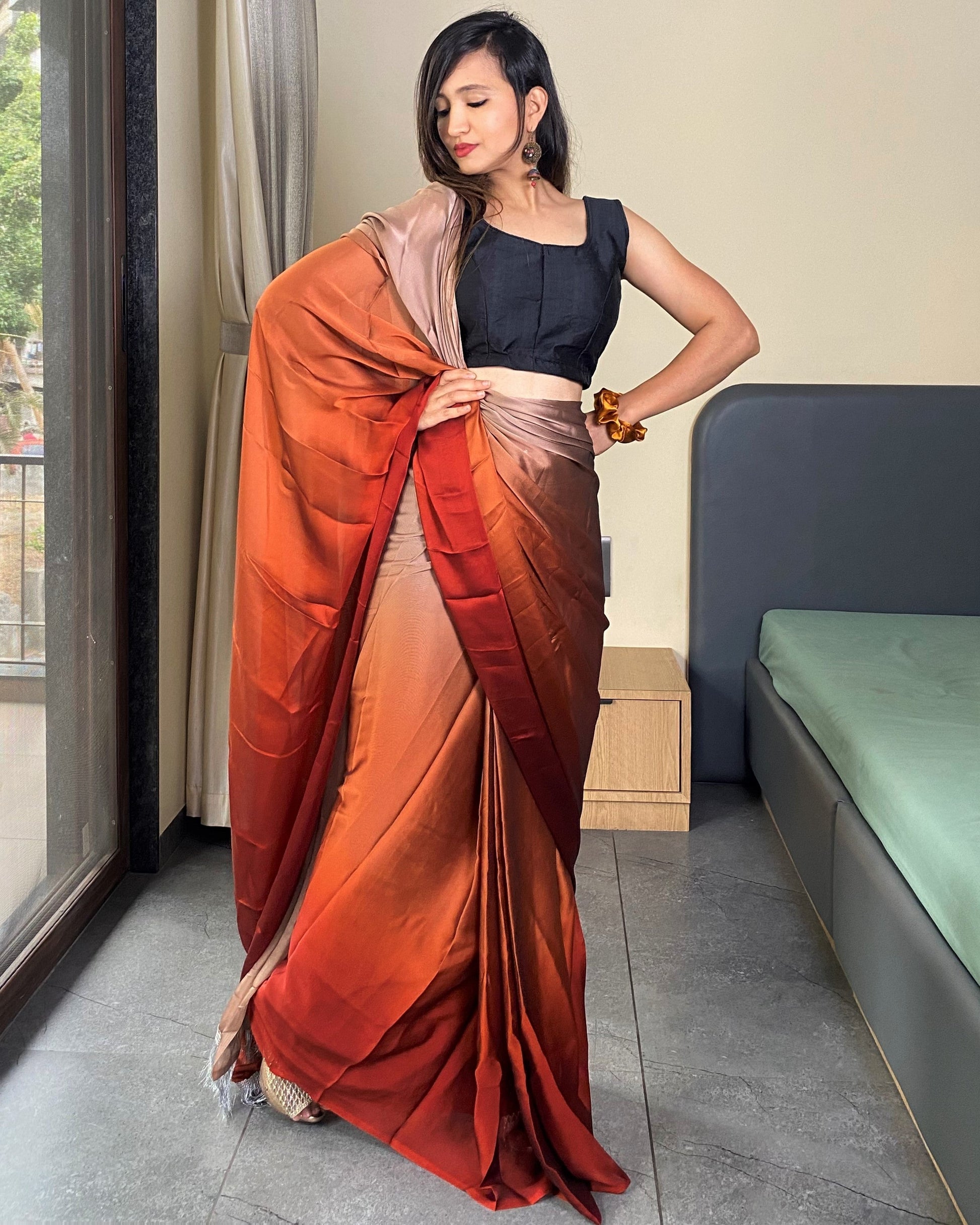 One Minute Ready to Wear Important Saree